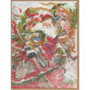 Trois cartes Père Noël différentes