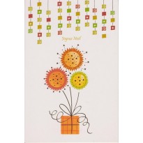 Jeu de 5 cartes de Noël variées et colorées