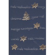 5 cartes de Noël assorties