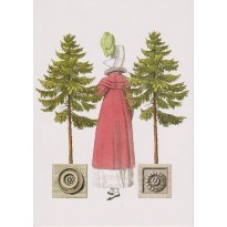 Carte de Noël, époque Regency style anglais