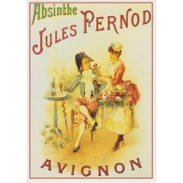 Absinthe Jules Pernod, publicité reproduite sur carte postale