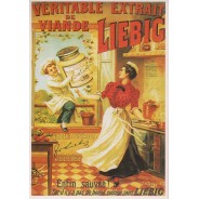 Publicité Liebig, carte postale reproduction  d'affiche ancienne