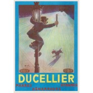 Carte publicitaire reprenant affiche ancienne pour Ducellier