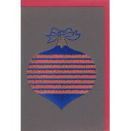 Carte Boule de Noël ajourée