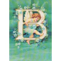 Lettrine avec votre initiale sur carte postale