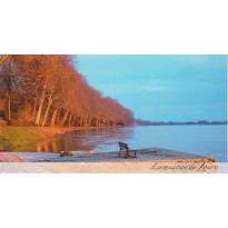 Bords de Loire un soir d'automne, carte postale paysage