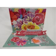 Carte Heureux Anniversaire fleuri