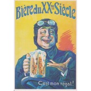 Carte publicitaire Bière du XXème siècle