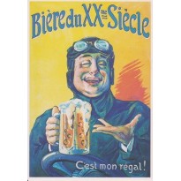 Carte publicitaire Bière du XXème siècle