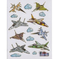 Planche de Stickers "Avions Militaires"