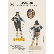 Carte "Louis XIII", carte silhouette à découper