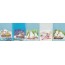 Les Oursons et la mer, jeu de 5 cartes 3D différentes pour enfants