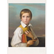 Felix Schadow, reproduction d'un portrait en carte postale