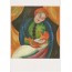 "Jeune Fille au Chat" de Franz Marc, carte postale reproduction