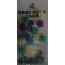 Accessoires scrapbooking et décorations :Boutons de roses camaieu turquoise