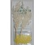 Gerbes blanches miniatures et coeurs de fleurs jaunes pour créations scrapbooking.