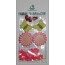 Gerbes blanches miniatures et coeurs de fleurs jaunes pour créations scrapbooking.