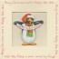 Carte de Noël  avec Magnet Pingouin