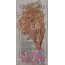 Gerbes naturelles pailletées miniatures et coeurs de fleurs jaunes pour créations scrapbooking.