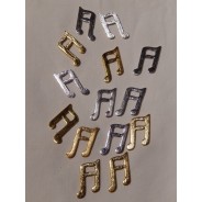 Notes de musique miniatures bois or et argent