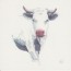 La Vache, carte aquarelle - Carterie Poitiers