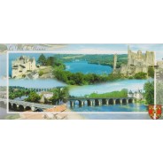 Le Val de Vienne, de Montsoreau à Chauvigny,ses paysages, ses monuments, carte régionale.