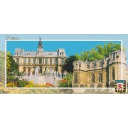 Poitiers, son hôtel de Ville, carte régionale.