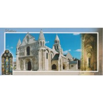 Carte postale Poitiers, Eglise Notre Dame, carte régionale.