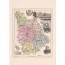 Carte postale ancienne carte géographique de la Vienne-