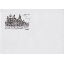 Enveloppres blanches personnalisées Notre Dame de Poitiers