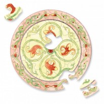 Puzzle rond motif "Vrille" 