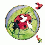 Puzzle La Coccinelle, puzzle rond original