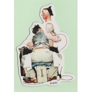 Magnet Le Tatoueur de Norman Rockwell, 