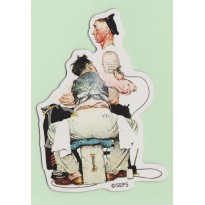 Le Tatoueur, Magnet d'un dessin de Norman Rockwell, 