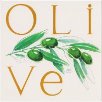 L'Olive, carte reproduisant une aquarelle de Jean-Marie Drouet