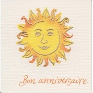Carte " Bon Anniversaire" ensoleillé