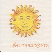 Carte " Bon Anniversaire" ensoleillé