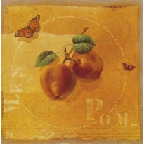 Pommes, carte reproduction d'une huile sur toile de Frédérique Dupleich