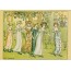 Dessins de Kate Greenaway en 7 cartes postales au choix