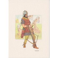5 Chevaliers du Moyen Age, cartes postales au choix