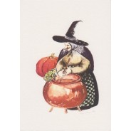 Charmantes petites sorcières, carte d'halloween