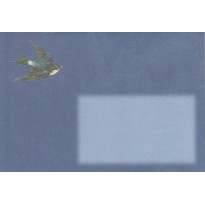 Enveloppe couleur décorée d'une Hirondelle