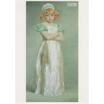 "Portrait d'une Jeune Fille" de Frederick Sandys, reproduction sur carte postale