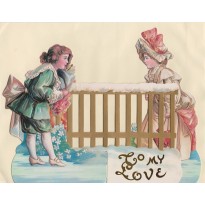 "Les Amoureux", carte de Saint Valentin en 3D