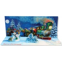 Train de Saint Nicolas, carte musicale en 3 D