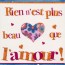 "Rien n'est plus beau que l'Amour", carte de Saint Valentin