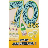 Cartes Anniversaires des dizaines de 30 ans à 90 ans