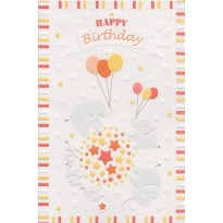 Lot de 3 cartes Joyeux Anniversaire et Happy Birthday