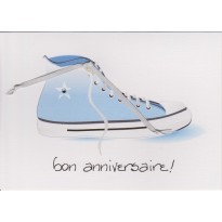 Combi Volkswagen hippie, converses avec éléments Swarovski - cartes anniversaires