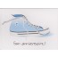 Cartes d'anniversaires Combi Volkswagen hippie et converses